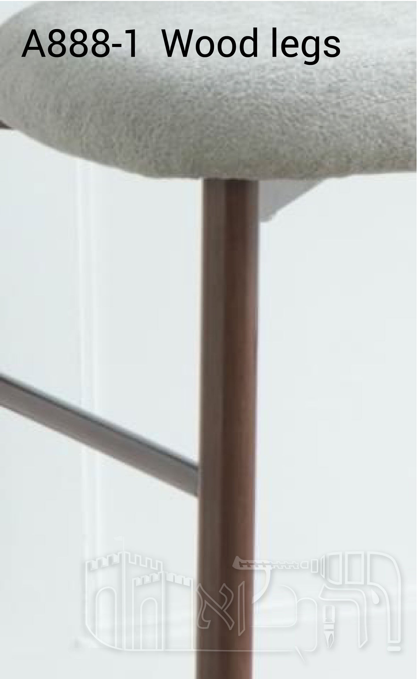 כיסא בר A888-1 - רגלי עץ