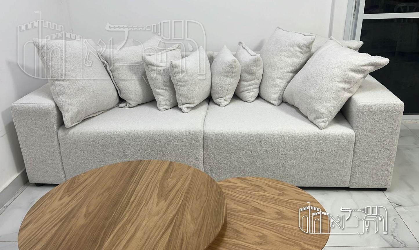 ספה בד בוקלי מס 1