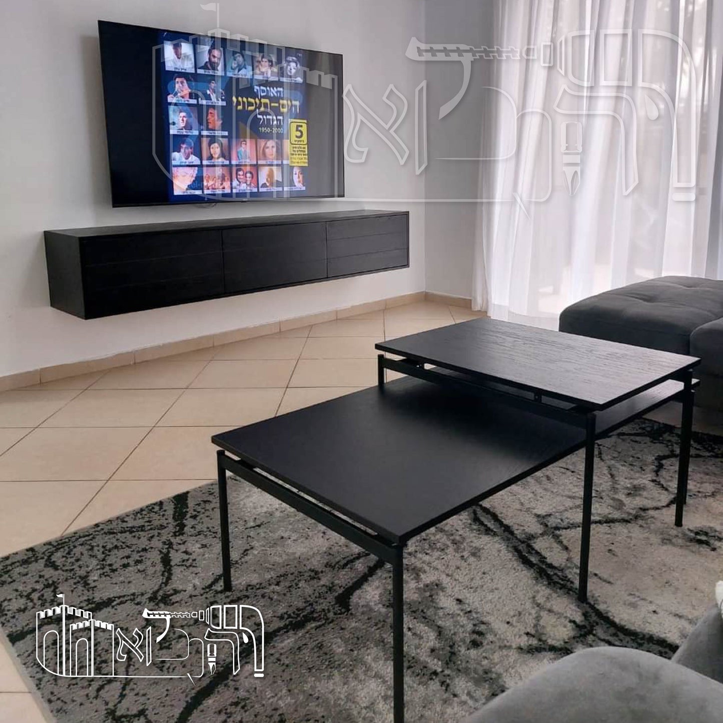 מזנון רגיל עם ו-שני שולחנות סלון 1009