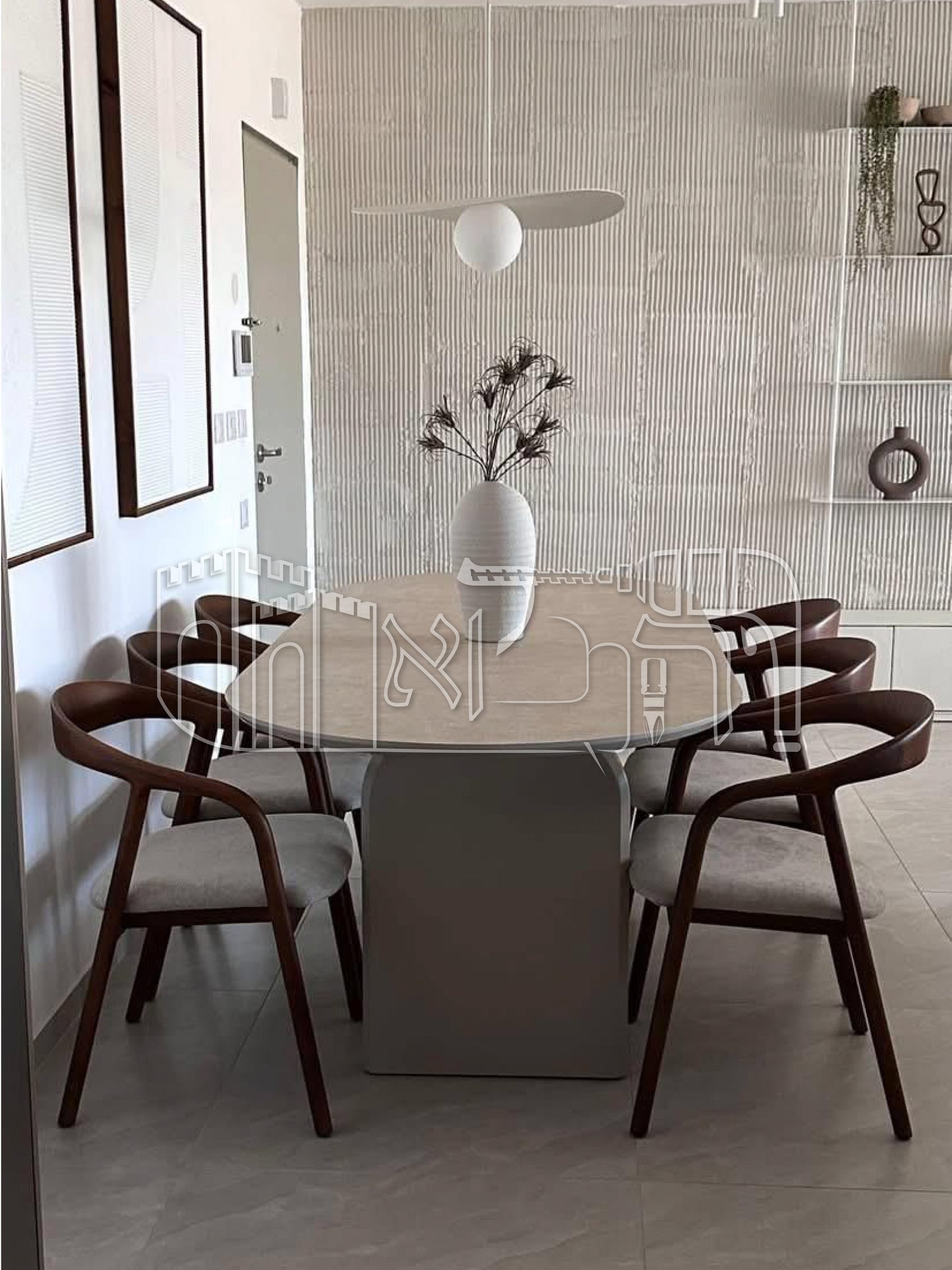 פינה אוכל אליפטית 1016