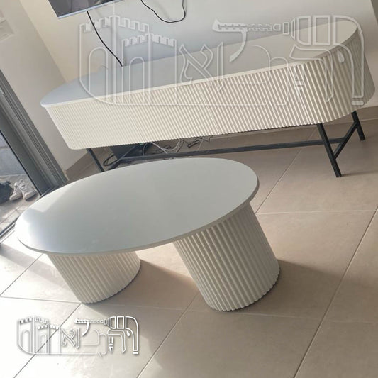 מזנון מעוגל עם שולחן סלון – 1004