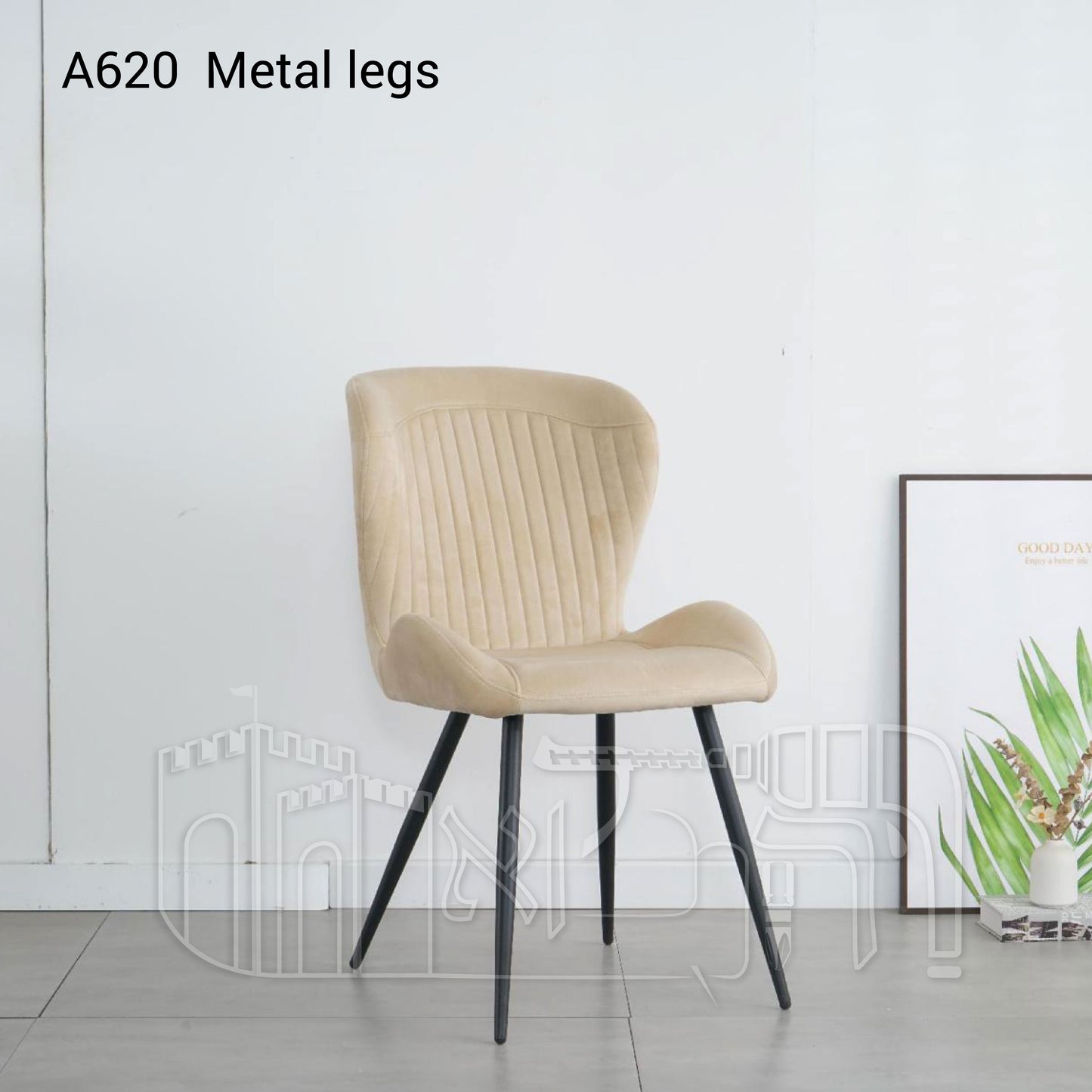כיסא פינת אוכל A620 – רגלי מתכת