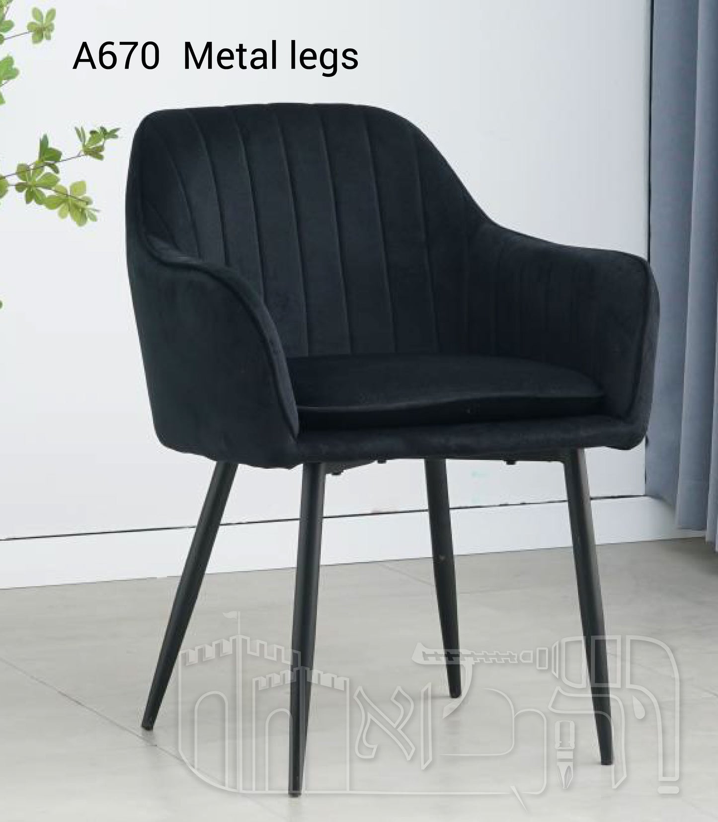 כיסא פינת אוכל A670 – רגלי מתכת