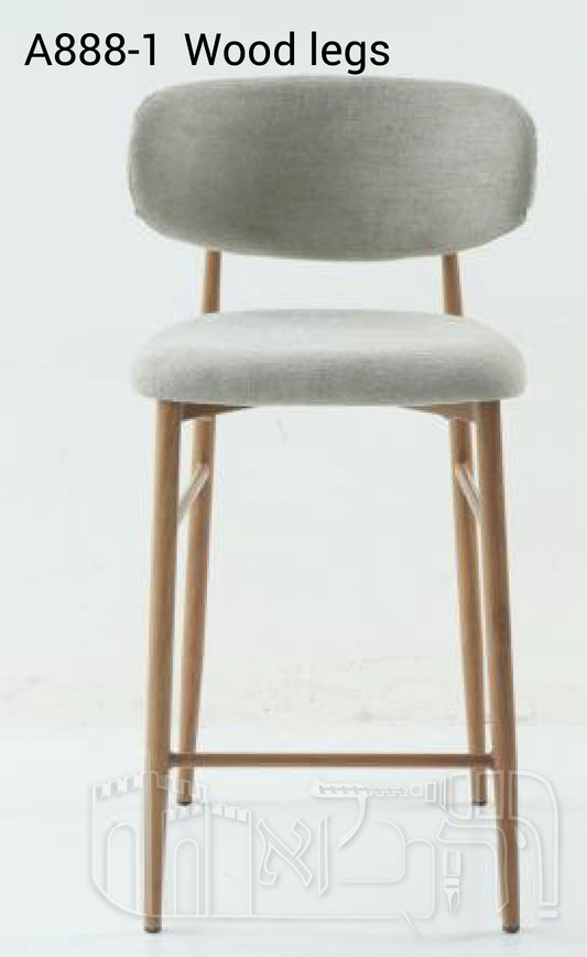 כיסא בר A888-1 - רגלי עץ