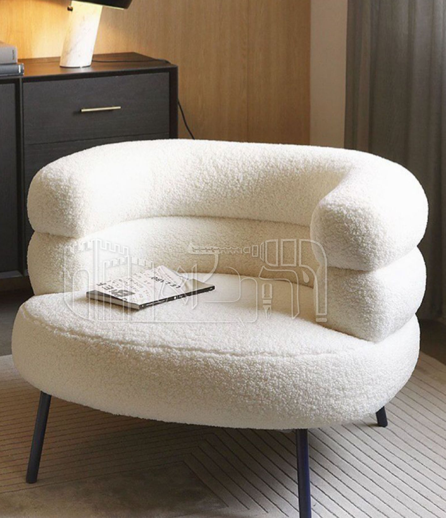 כורסא דלעת בד בוקלי מס 1