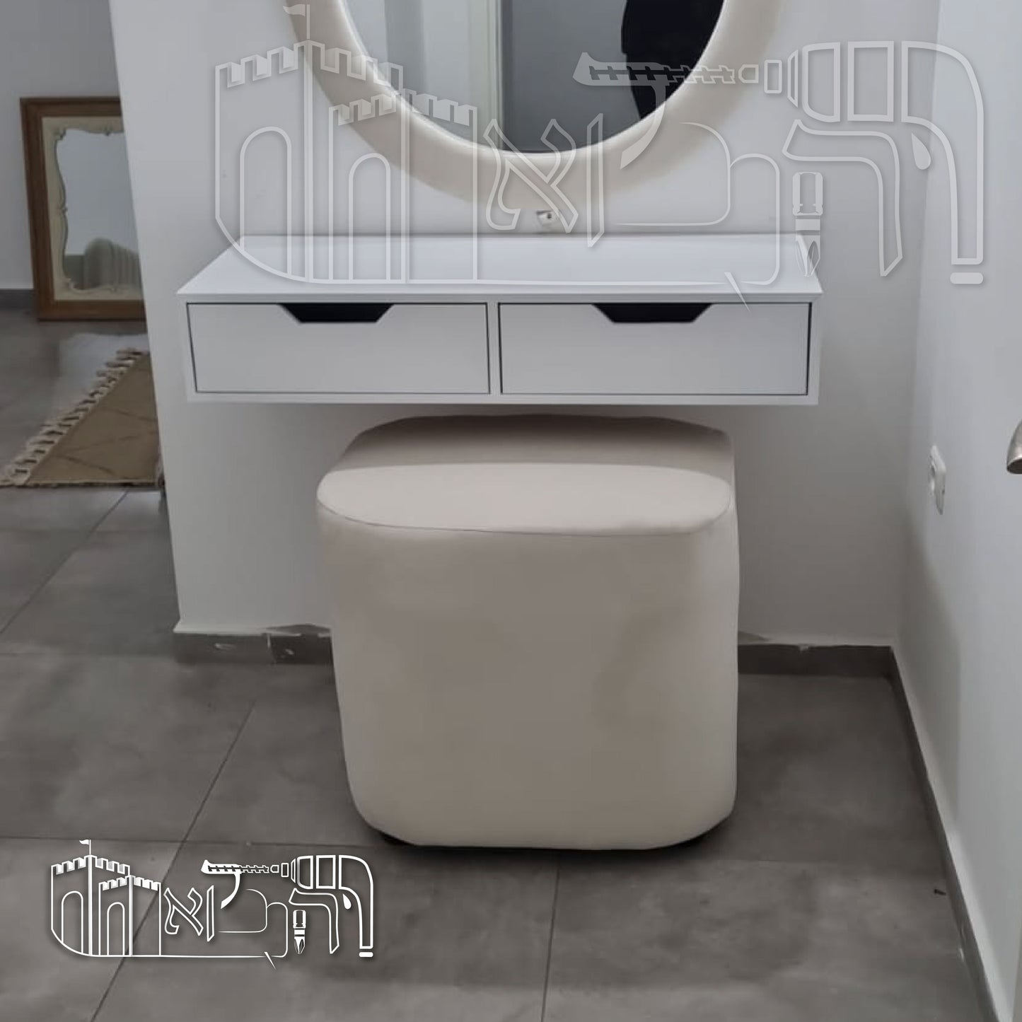 שידה איפור בצבע תנור 1005