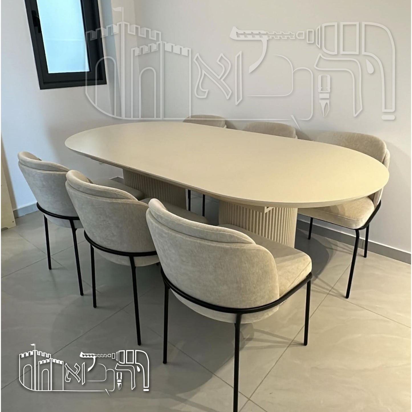 פינה אוכל אליפטית 1010 - סנס